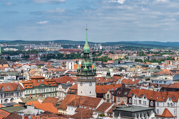 Naklejka na ściany i meble Brno, Czech Republic cityscape