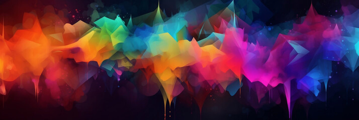 Abstract modern colorful background wallpaper design, banner, generative AI