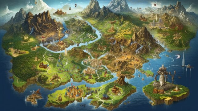 RPG Game World Map