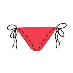 Swim suit bikini illustration