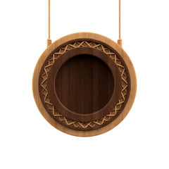 Base de madeira realista isolada para composição © Vitor