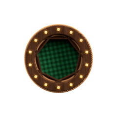 Base de madeira realista isolada para composição © Vitor