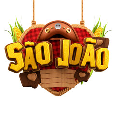 Selo 3D de São João Festa Junina