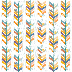 Herringbone pattern with scandinavian artistic colorful background seamless abstract geometric design minimalist decor vector