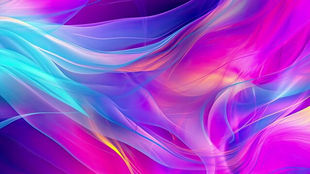 Abstract liquid wave video, creative psychedelic and calming wavy plastic texture moving, high quality resolution motion backdrop for business or marketing purposes, expanding layered material