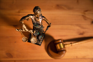 Legal law concept image Scales of Justice and case