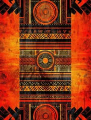 African pattern, traditional african background. Africa. Print for T-shirts. Generative AI