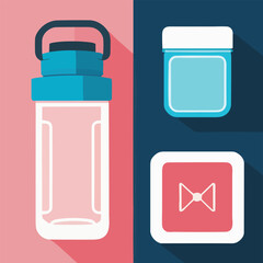 Vector illustration of Reusable Water Bottle