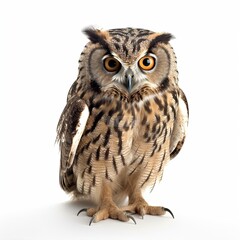 Owl portrait created with Generative AI technology.