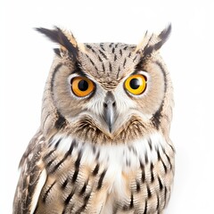 Owl portrait created with Generative AI technology.