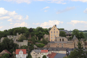 Fototapeta na wymiar Blick auf Schloss Dhaun im Hunsrück.