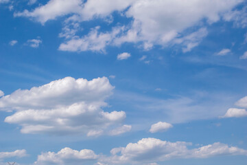 blue sky with white clouds