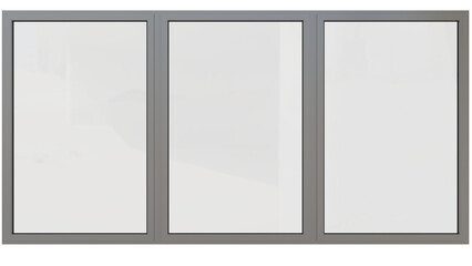 Isolated 3d rendering of a modern window for home