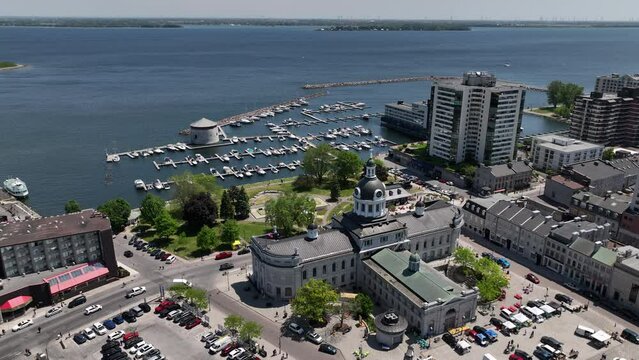 Aerial view of Kingston Ontario Canada