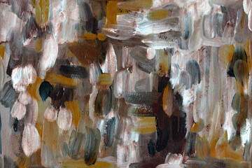 Umbra orange acrylic painting texture. Hand painted background