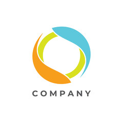 Letter O power generator world global rouned related brand editable 