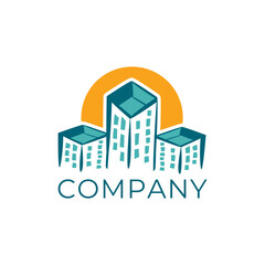 Real estate logo design, building logo, property logo, city logo,  skyline logo, urban logo