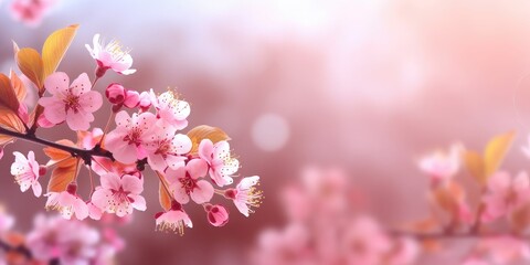 Obraz na płótnie Canvas Spring cherry blossom - generative AI