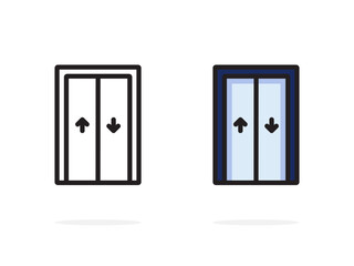Elevator icon vector isolated on white background. for app web logo banner poster icon - Vector