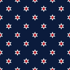 pattern of white stars on blue background