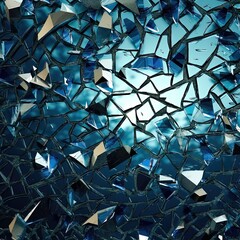 abstract background of broken glass - generative AI 