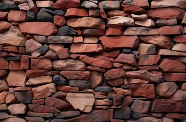 stone wall background - generative AI