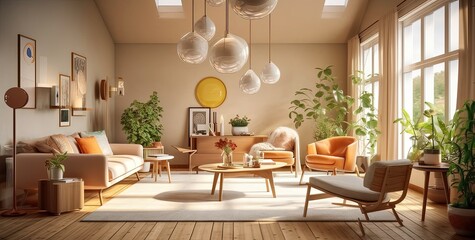 modern lliving room - generative AI