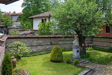 Street and old houses in town of Koprivshtitsa, Bulgaria