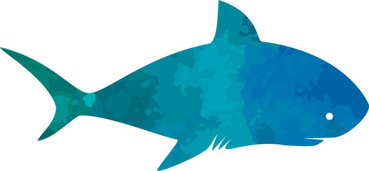 Colorful Shark Fish Element