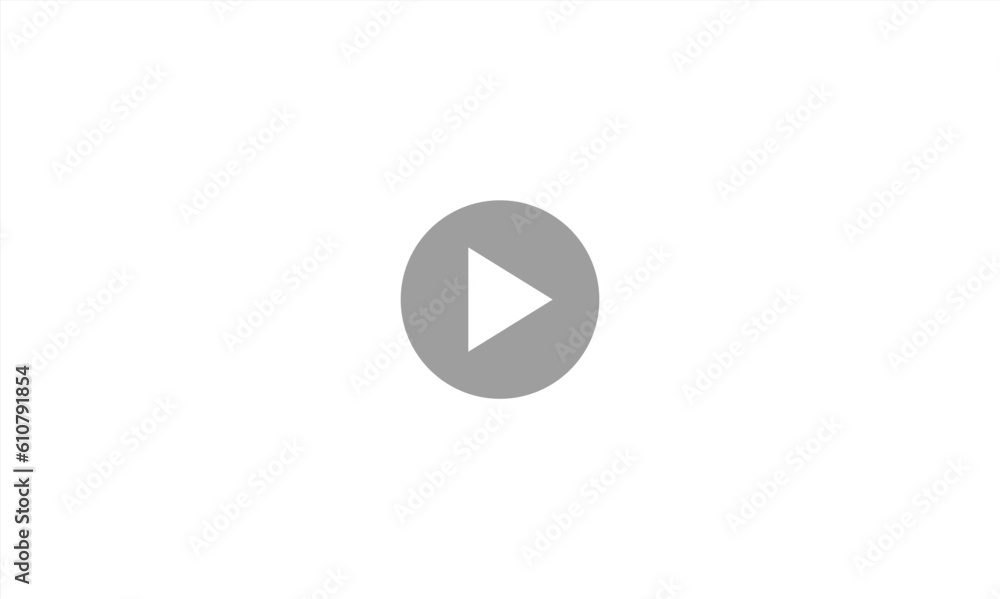 Fototapete play video sign or button vector. transparent play button isolated on transparent background. vector