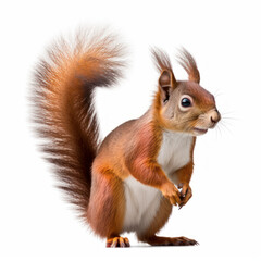 Fototapeta premium squirrel on a white background