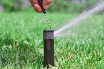 Manual sprinkler adjustment
