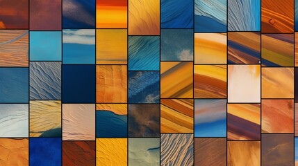 Abstract Aerial Landscapes, showcasing abstract patterns and shapes in landscapes or cityscapes. AI generated