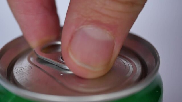 Soda Can Opening Slow Mo