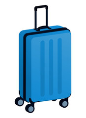 Plastic wheeled trolley bag for travel