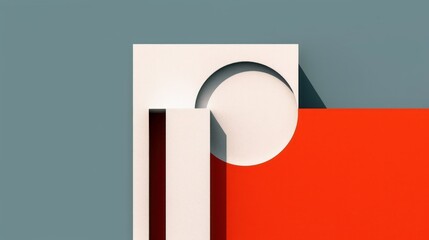 Abstract showcasing minimalist compositions with clean lines, shapes, and space. AI generated