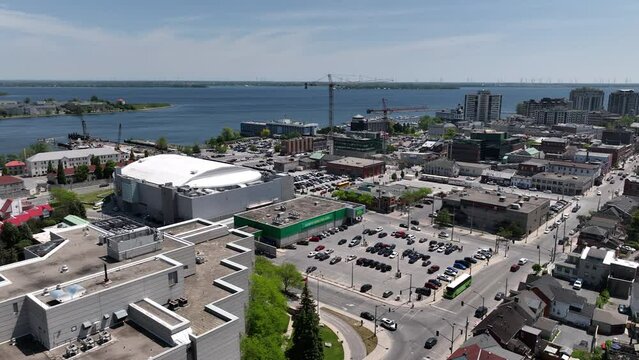 Aerial view of Kingston Ontario Canada