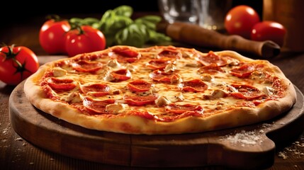 Obraz na płótnie Canvas Authentic Italian Delight: Pizza