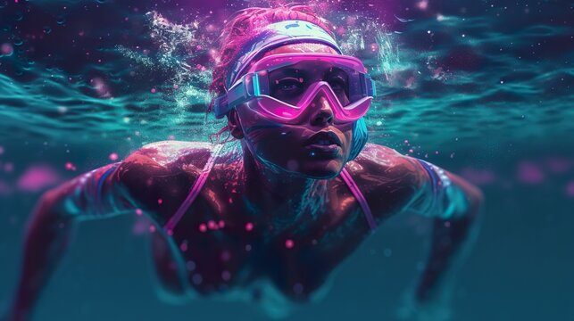 A Professional Synchronized Swimmer (ai Generate)