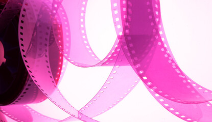 multicolored abstract background with film strip