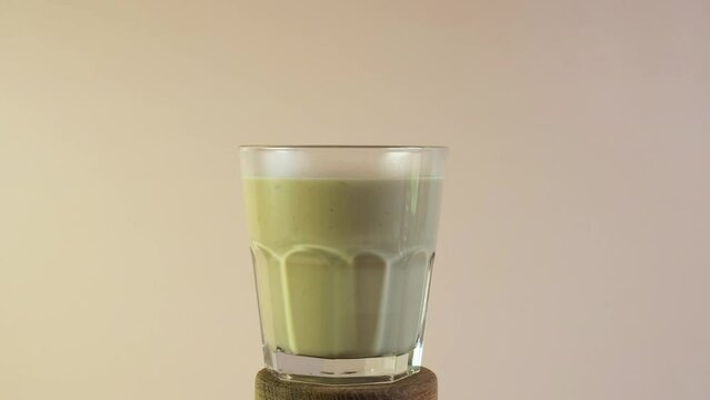 Glass of Popular Indian drink Karak tea or Masala chai. 
