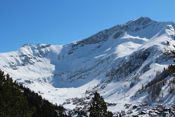 Fototapeta na wymiar Mountains Snow Glacier Swiss Alps