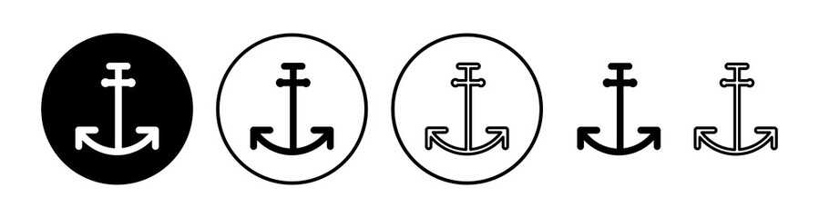 Obraz premium Anchor icon vector. Anchor sign. marine symbol