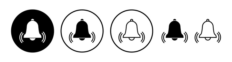 Bell Icon vector in trendy flat style isolated. Notification symbol web site design