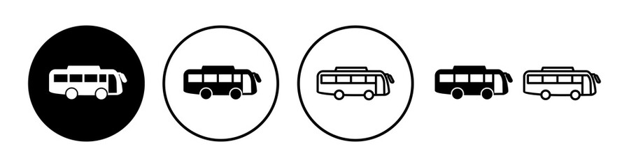 Bus icon vector. bus vector icon