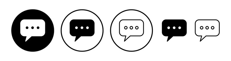 Chat icon vector. Chat Icon in trendy flat style isolated. Speech bubble symbol for web design