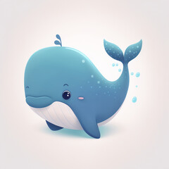 whale cartoon illustration