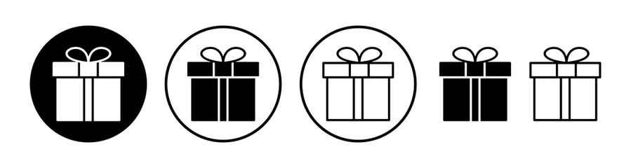Gift icon vector. gift box icon. birthday gift