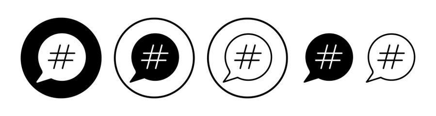 Obraz premium Hashtag icon vector. hashtag simbols