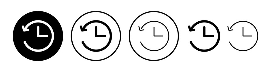 History icon vector. redo history icon